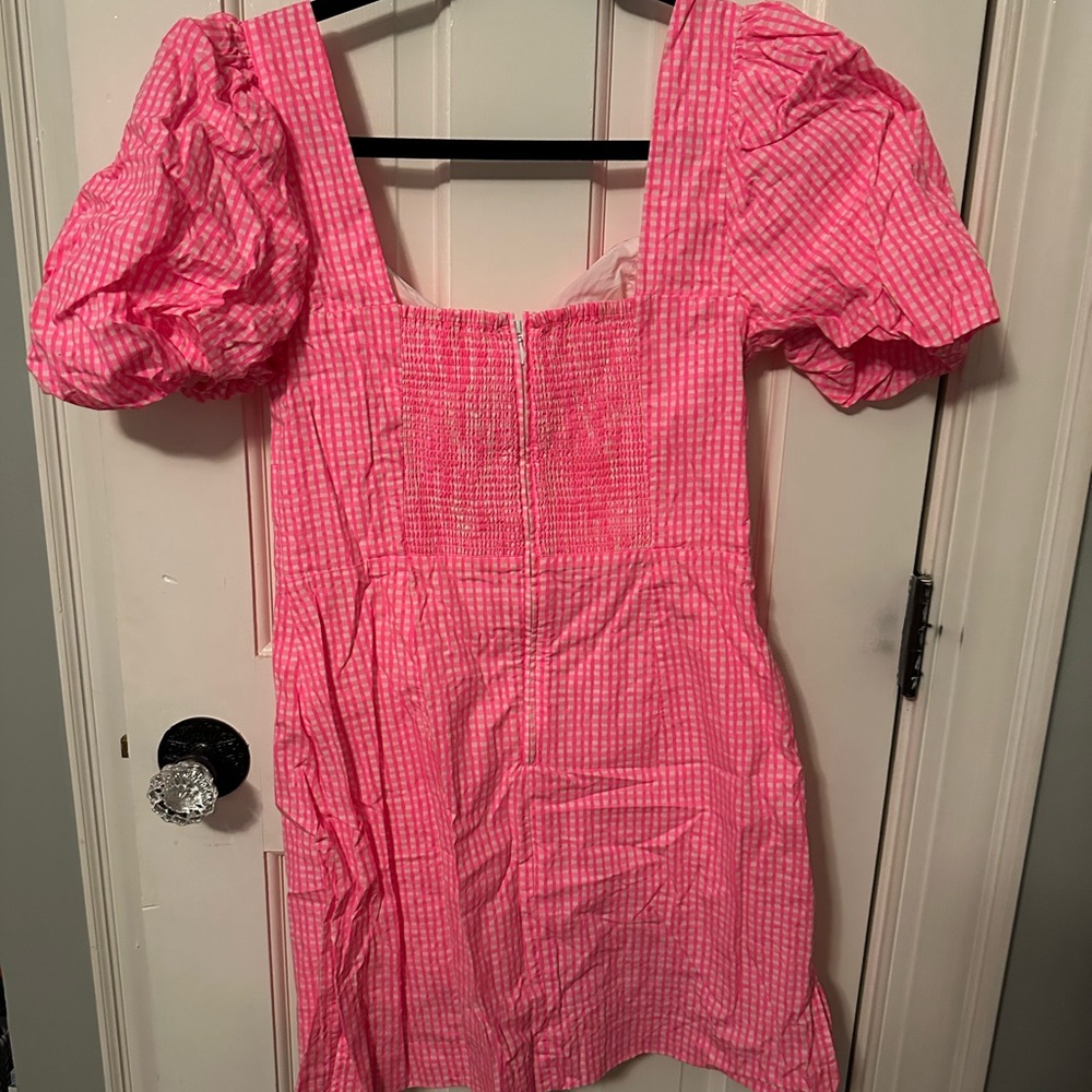 Lilly Pulitzer Pink Puff Sleeve Romper - Picture 3 of 4